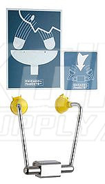 Chicago 9005-NF Wall Mounted Pull Down Eye/Face Wash