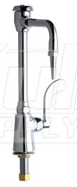 Chicago 928-VR317XKCP Vandal Proof Single Inlet Cold Water Faucet with Vacuum Breaker