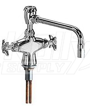 Chicago 931-VBE3-2CP Combo Hot & Cold Water Faucet