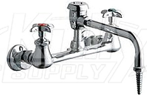 Chicago 940-VBE7WSLCP Combo Hot & Cold Water Faucet