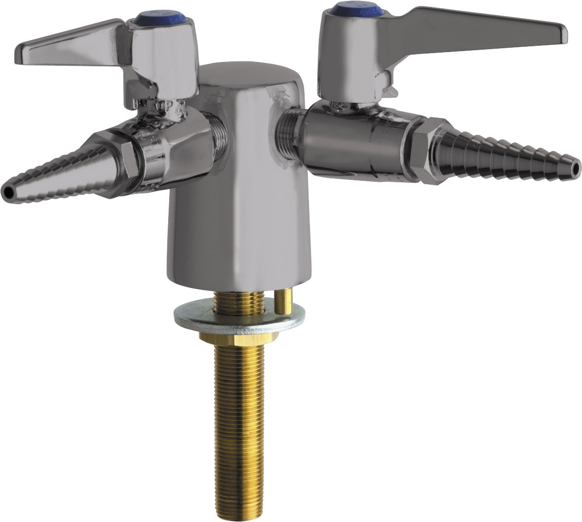 Chicago 982-VR909CAGSAM Turret with Two Ball Valves at 90° with Check ...