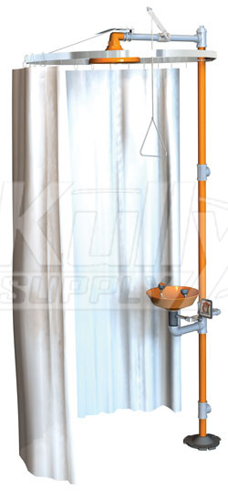 Guardian AP250-015 Drench Shower Privacy Curtain