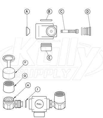 Guardian G1100 Faucet Mounted Eyewash Parts Breakdown