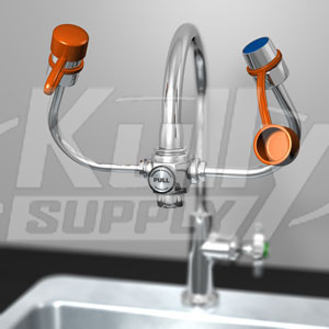 Guardian G1101 EyeSafe-X Faucet-Mounted Eyewash (with Adjustable Aerated Outlet Sprayheads)