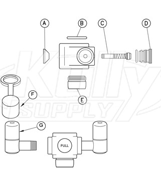 Guardian G1102 Faucet Mounted Eyewash Parts Breakdown