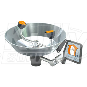 Guardian G1814 Wall-Mounted Eyewash (with Stainless Steel Receptor)