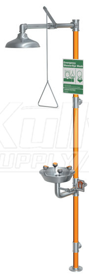 Guardian G1994 Stainless Steel Combination Drench Shower & Eye/Face Wash