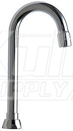 Chicago GN1AE3JKABCP Rigid/Swing Gooseneck Spout