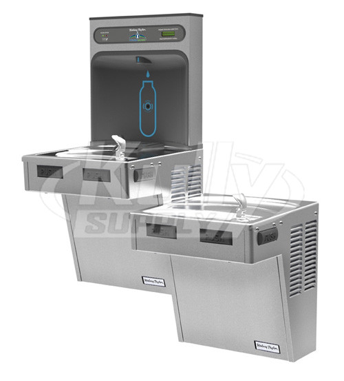 Halsey Taylor HydroBoost HTHB-HACDBL-WF-PV Filtered NON-REFRIGERATED Dual Drinking Foutnain with Bottle Filler