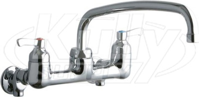 Elkay LK940AT12L2S 8" Centerset Wall Faucet