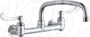 Elkay LK940AT12T4H 8" Centerset Wall Faucet