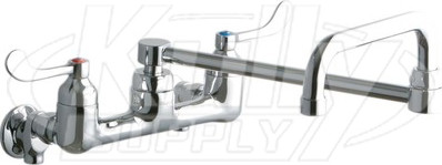 Elkay LK940DS20T4S 8" Centerset Wall Faucet