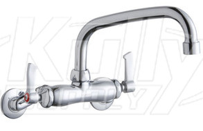 Elkay LK945AT08L2T Wall Mount Faucet, 3"-8" Adjustable  Centers