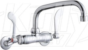 Elkay LK945AT08T4T Wall Mount Faucet, 3"-8" Adjustable  Centers