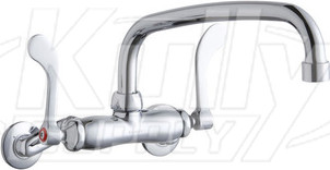 Elkay LK945AT10T4T Wall Mount Faucet, 3"-8" Adjustable  Centers