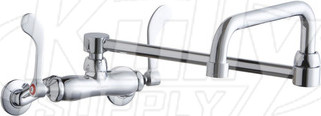 Elkay LK945DS20T4T Wall Mount Faucet, 3"-8" Adjustable  Centers
