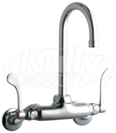 Elkay LK945GN05T4T Wall Mount Faucet, 3"-8" Adjustable  Centers