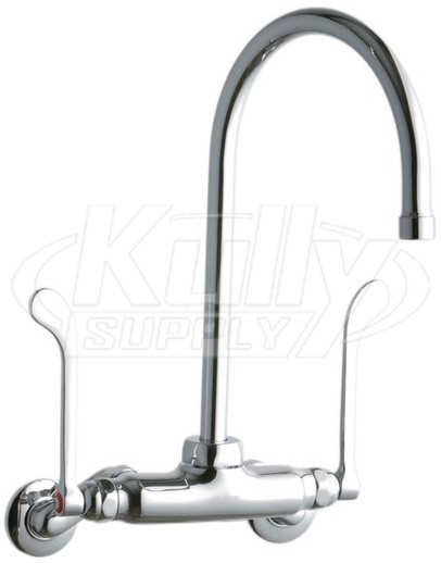 Elkay LK945GN08T6T Wall Mount Faucet, 3"-8" Adjustable  Centers