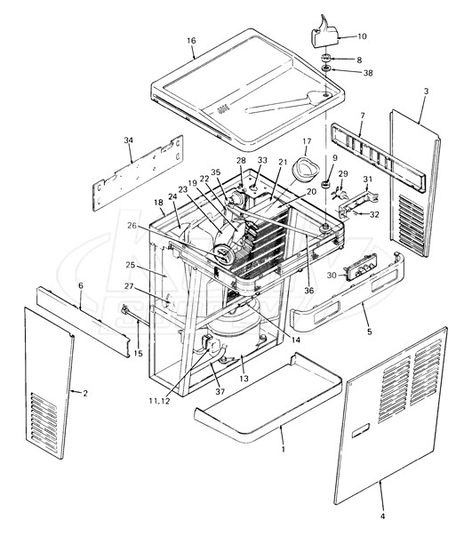 Oasis PLF8WMD Parts Breakdown