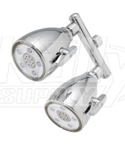 Speakman S-2222 5-Jet Anystream 2000 Dual Showerhead - Polished Chrome (Discontinued)