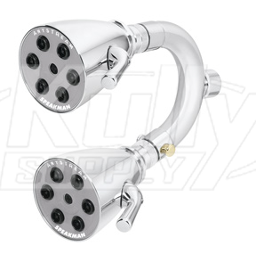 Speakman S-2252-2 6-Jet Anystream Dual Showerhead - Polished Chrome (Discontinued)