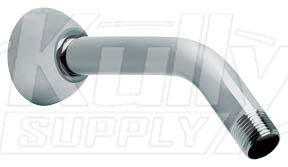 Speakman S-2500 7" Brass Arm & Flange w/ 1/2" MNPT Inlet & Outlet - Polished Chrome
