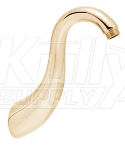 Speakman S-2530-PB 7" S Cast Brass Arm for Downpour Showers - Polished Brass