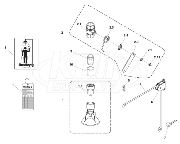 Bradley S19-130F Parts Breakdown