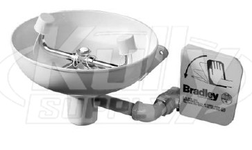 Bradley S19-220BPT Eyewash (with Stainless Steel Receptor, Tailpiece, and P-Trap)
