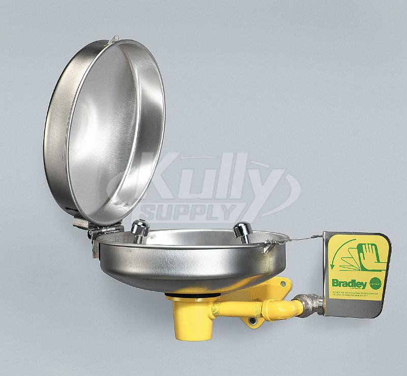 Bradley S19-220DC Eyewash (with Wall Bracket and Hinged Dust Cover)
