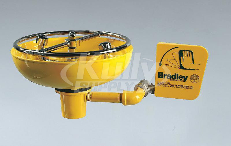 Bradley S19-220H Eye/Face Wash (with Wall Bracket and Plastic Receptor)