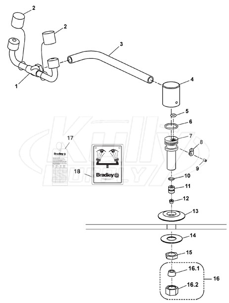 Bradley S19-270C Parts Breakdown