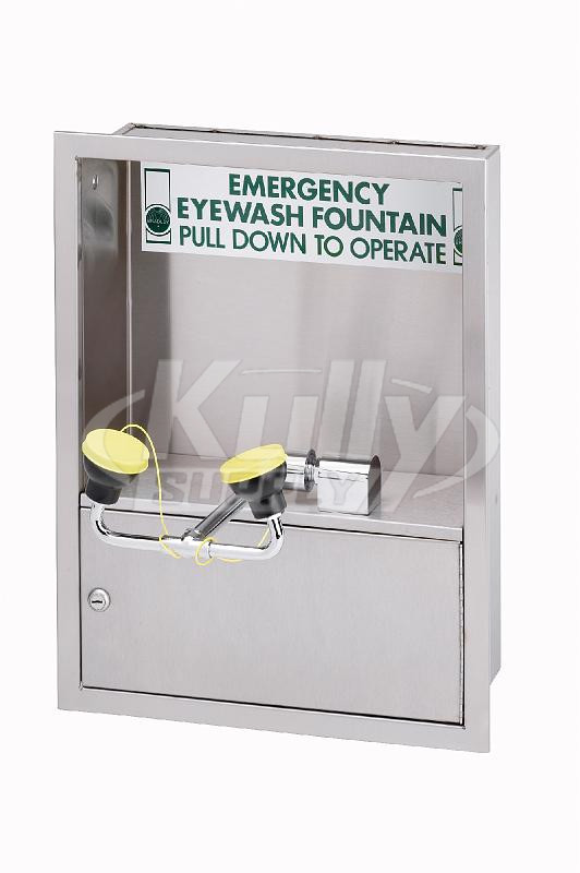 Bradley S19-270JC Swing-Down Cabinet-Mounted Eye/Face Wash