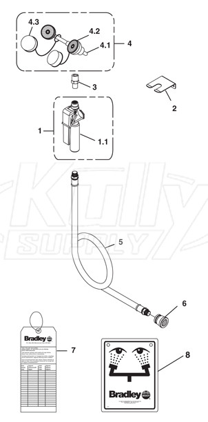 Bradley S19-435EFW Parts Breakdown