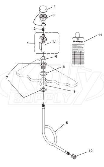 Bradley S19-460 Parts Breakdown