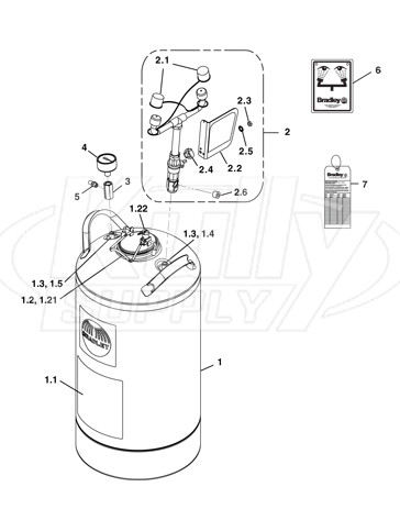 Bradley S19-690LHS Parts Breakdown