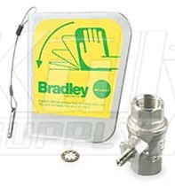 Bradley S30-072 Stainless Steel Eyewash Handle & Valve