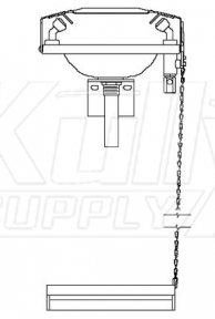 Speakman SE-515 Wall-Mounted Eyewash (with Rectangular Stainless Steel Receptor)