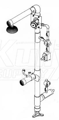Speakman SE-6000-C1D1 Freeze-Protected Combination Drench Shower & Eye/Face Wash