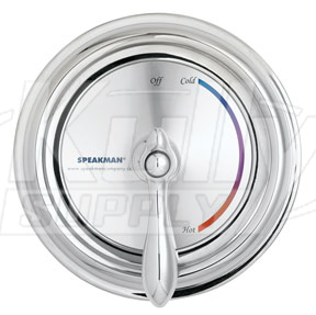 Speakman SM-3000 Anti-Scald Valve W/ Chrome Plated Brass Wall Plate