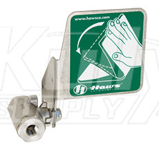 Haws SP228 Stainless Steel Eyewash Ball Valve with Push Flag