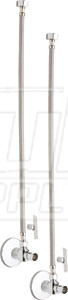 Chicago STB-11-13-PR-AB Angle Stop Ball Valve with Supply Hose and Loose Key Handle - One Pair