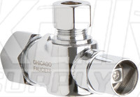 Chicago STB-31-00-AB Angle Stop Ball Valve with Loose Key Handle