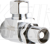Chicago STC-22-00-AB Angle Stop Compression Valve with Loose Key Handle