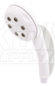 Speakman VS-82620-WHT-H 6-Jet Anystream Handheld Showerhead w/ Handle Strap - White (Discontinued)