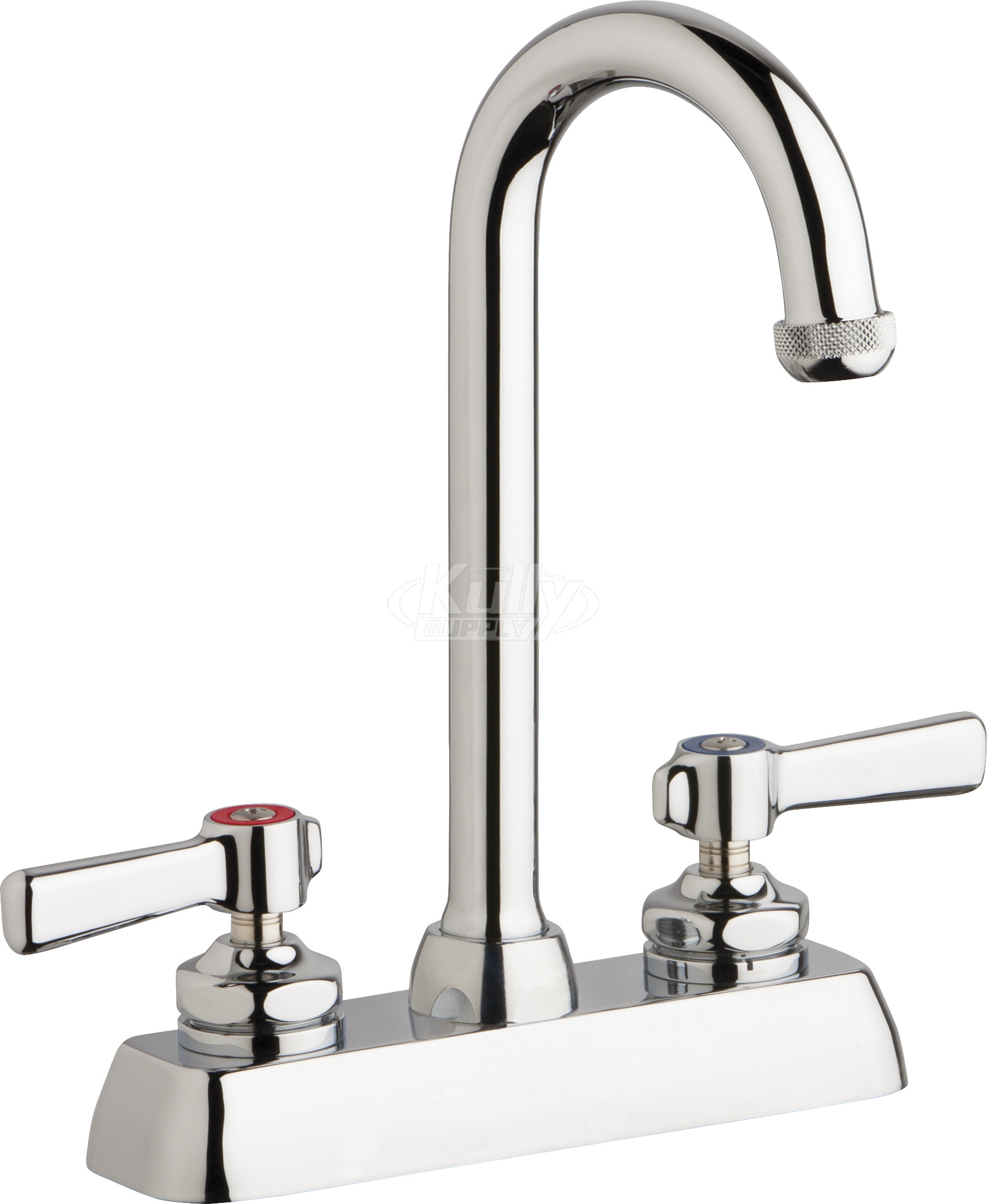 Chicago W4D-GN1AE1-369ABCP Hot and Cold Water Workboard Sink Faucet