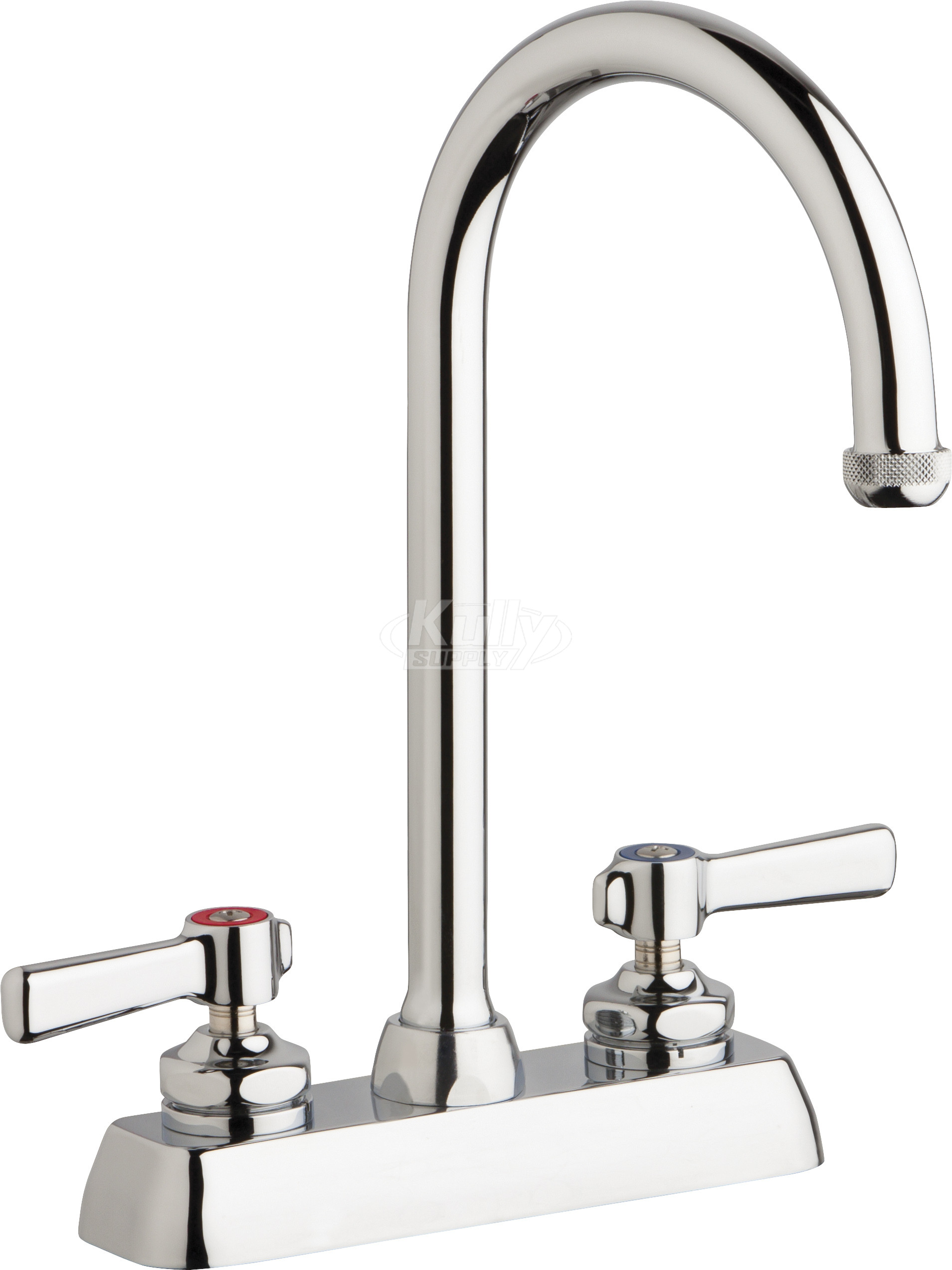 Chicago W4D-GN2AE1-369ABCP Hot and Cold Water Workboard Sink Faucet