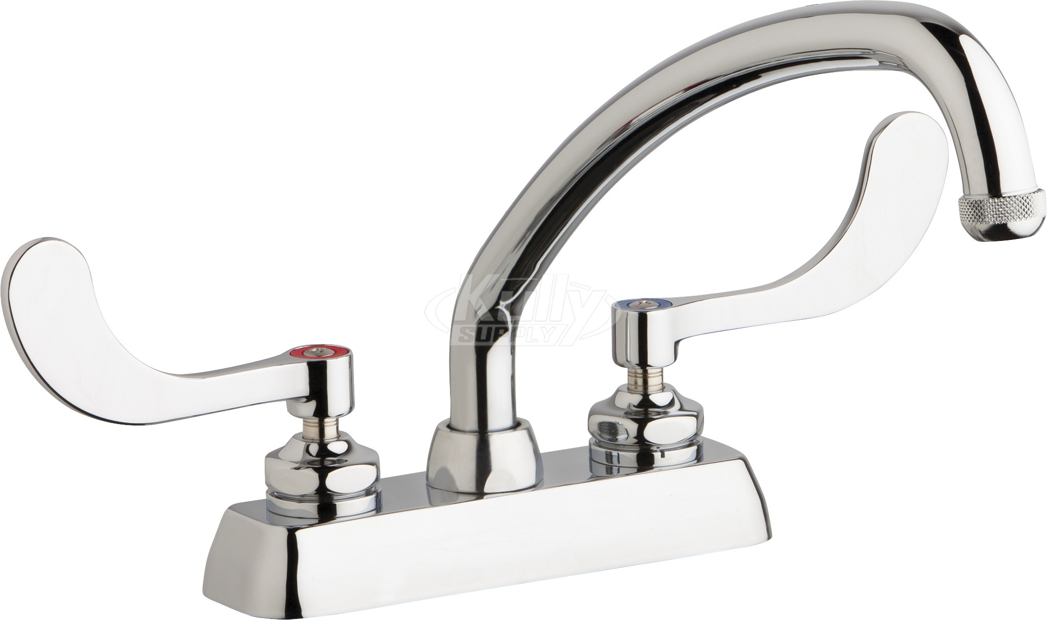 Chicago W4D-L9E1-317ABCP Hot and Cold Water Workboard Sink Faucet