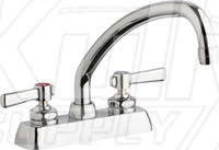 Chicago W4D-L9E35-369AB Hot and Cold Water Washboard Sink Faucet