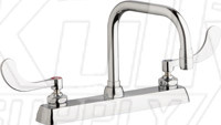 Chicago W8D-DB6AE35-317AB Hot and Cold Water Washboard Sink Faucet
